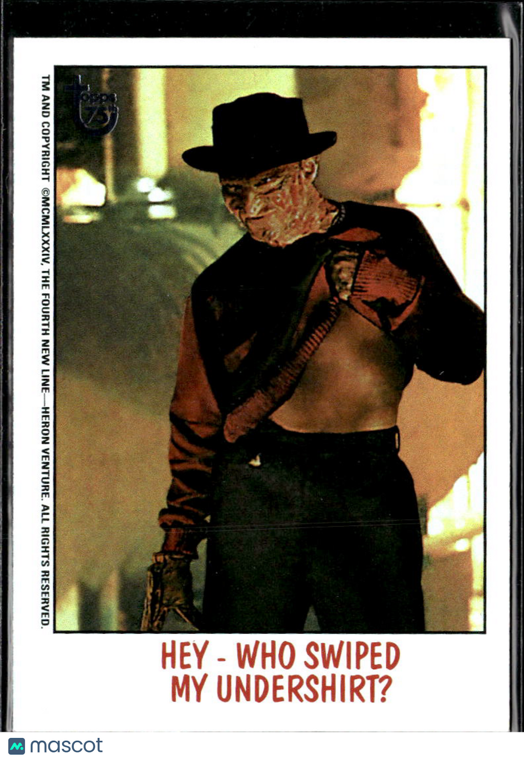 2013 Topps Fright Flicks Robert Englund Hey - Who Swiped My Undershirt? #88