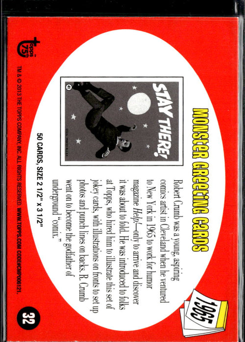 2013 Topps 75th Anniversary Monster Greeting Cards R. Crumb 75th Anniversary #32