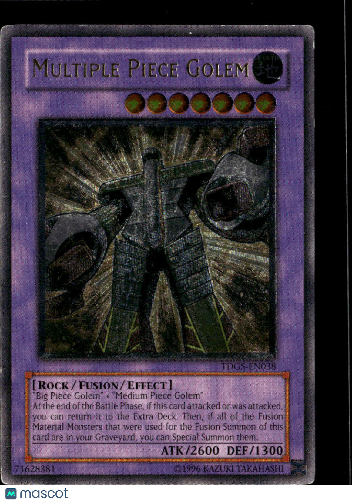 Multiple Piece Golem 2008 The Duelist Genesis Ultimate Rare Fusion 1st Edition