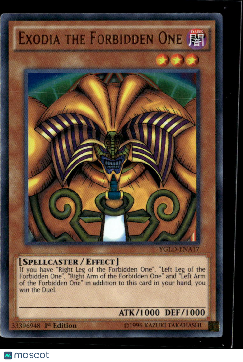 Exodia The Forbidden One 2015 Konami Yu-Gi-Oh! Legendary Decks 1st Edition