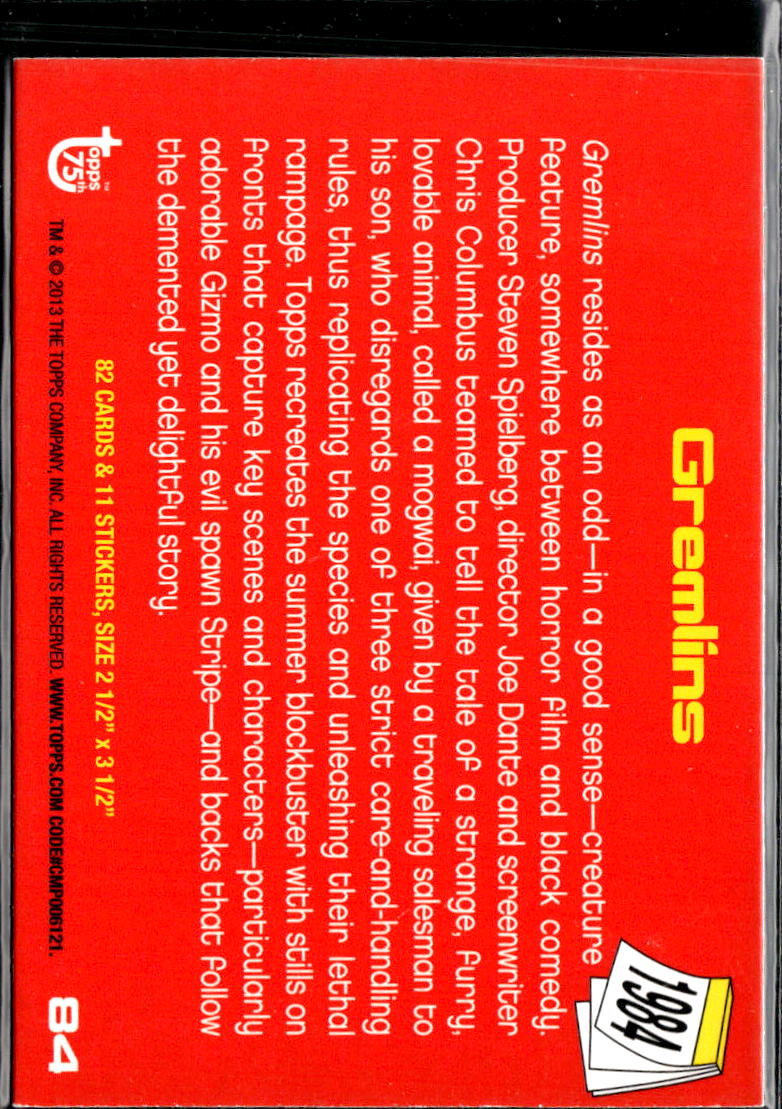 Gremlins 2013 Topps 75th Anniversary #84
