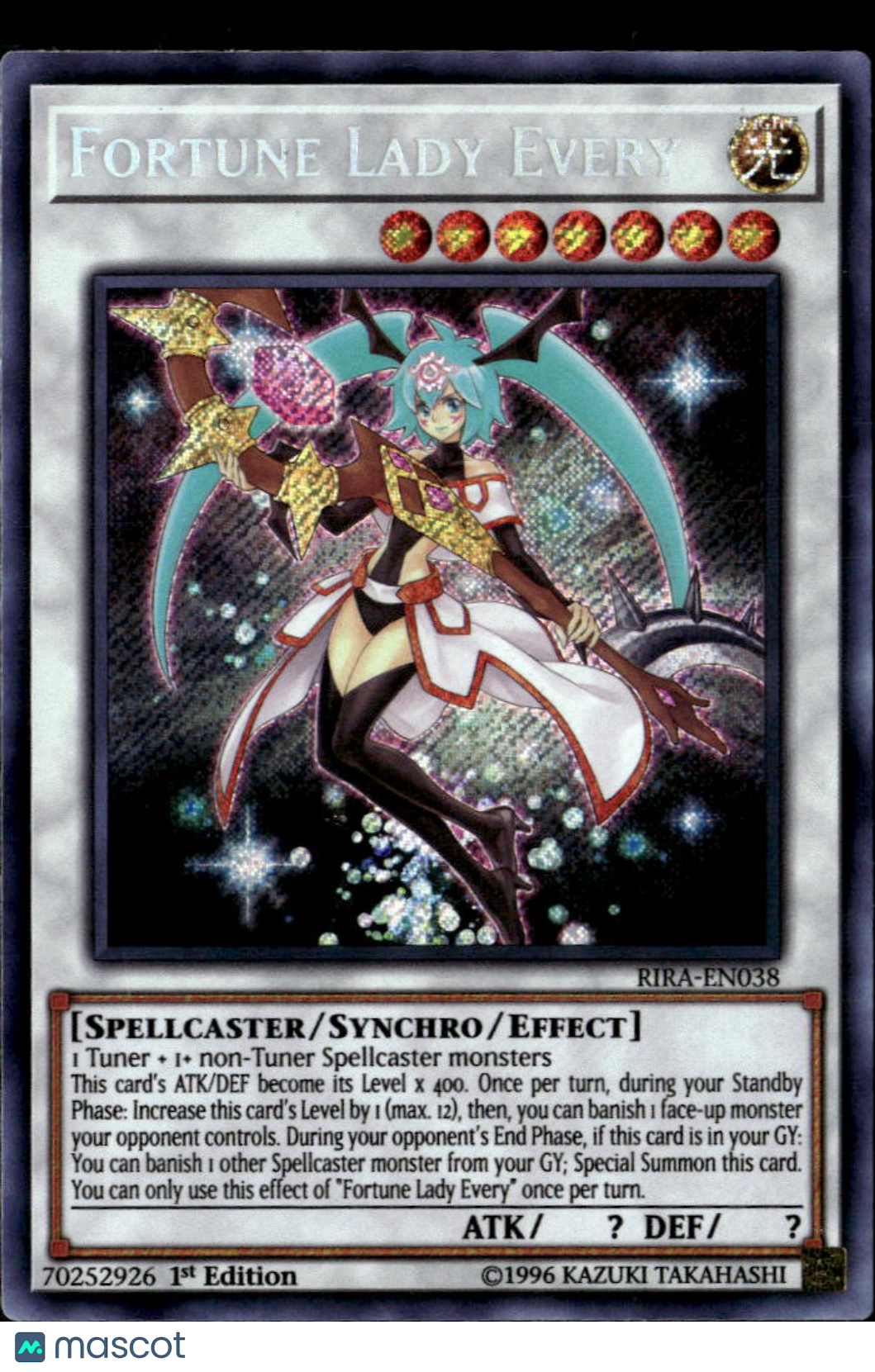 Fortune Lady Every 2019 Yu-Gi-Oh Rampage Super Rare Effect Synchro 1st Edition
