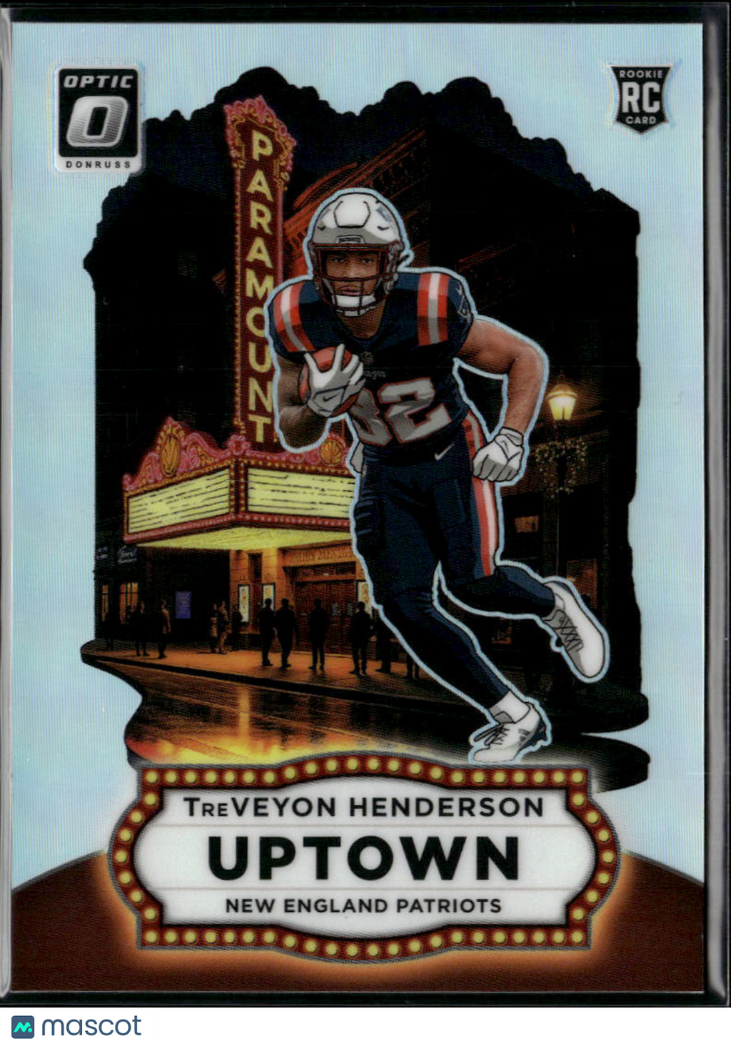 TreVeyon Henderson 2025 Optic Uptown SSP CASE HIT Rookie RC New England Patriots