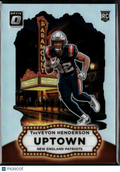 TreVeyon Henderson 2025 Optic Uptown SSP CASE HIT Rookie RC New England Patriots