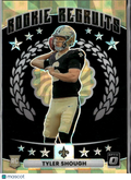 Tyler Shough 2025 Optic Rookie Recruits RC Black Pandora 81/149 Saints
