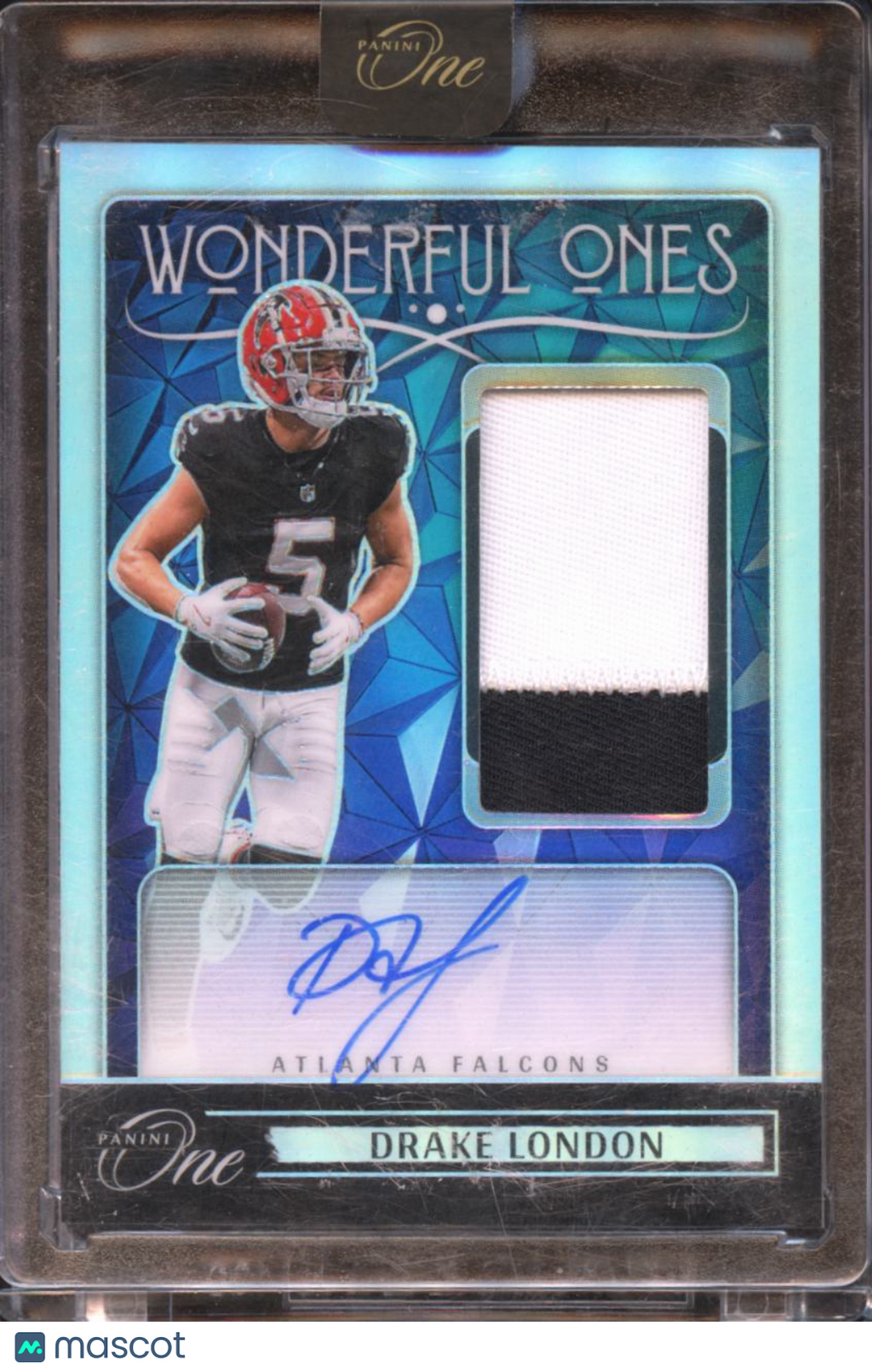 Drake London 2024 Panini One Auto Autograph Patch 89/99 Atlanta Falcons