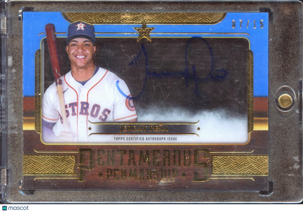 Jeremy Pena 2023 Topps Five Star Auto Autograph 7/15 Houston Astros