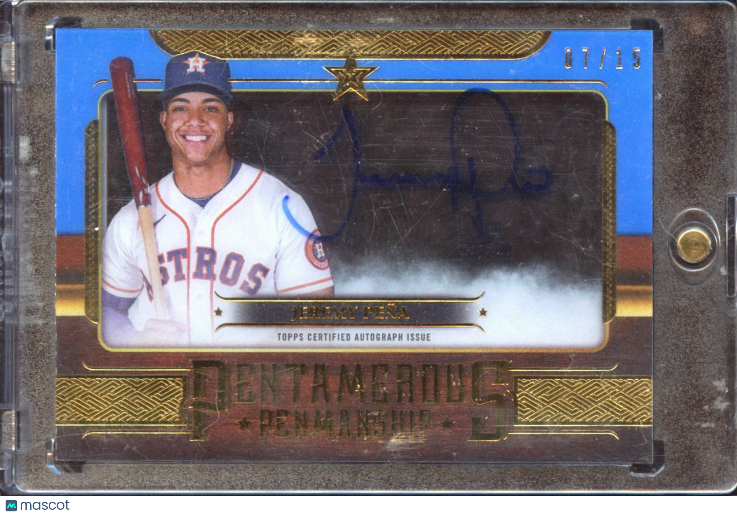 Jeremy Pena 2023 Topps Five Star Auto Autograph 7/15 Houston Astros