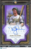 Mark McGwire 2023 Topps Five Star Auto Autograph Purple 42/50 Oakland Athletics