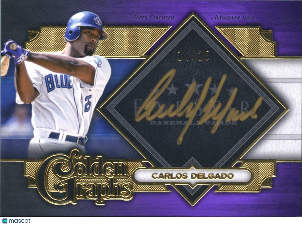 Carlos Delgado 2022 Topps Five Star Auto Autograoh 14/25 Toronto Blue Jays