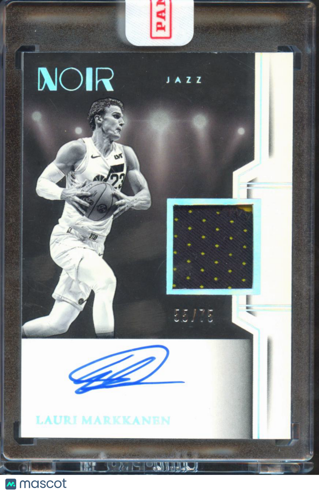 Lauri Markkanen 2024-25 Noir Auto Autograph Patch 55/75 Utah Jazz