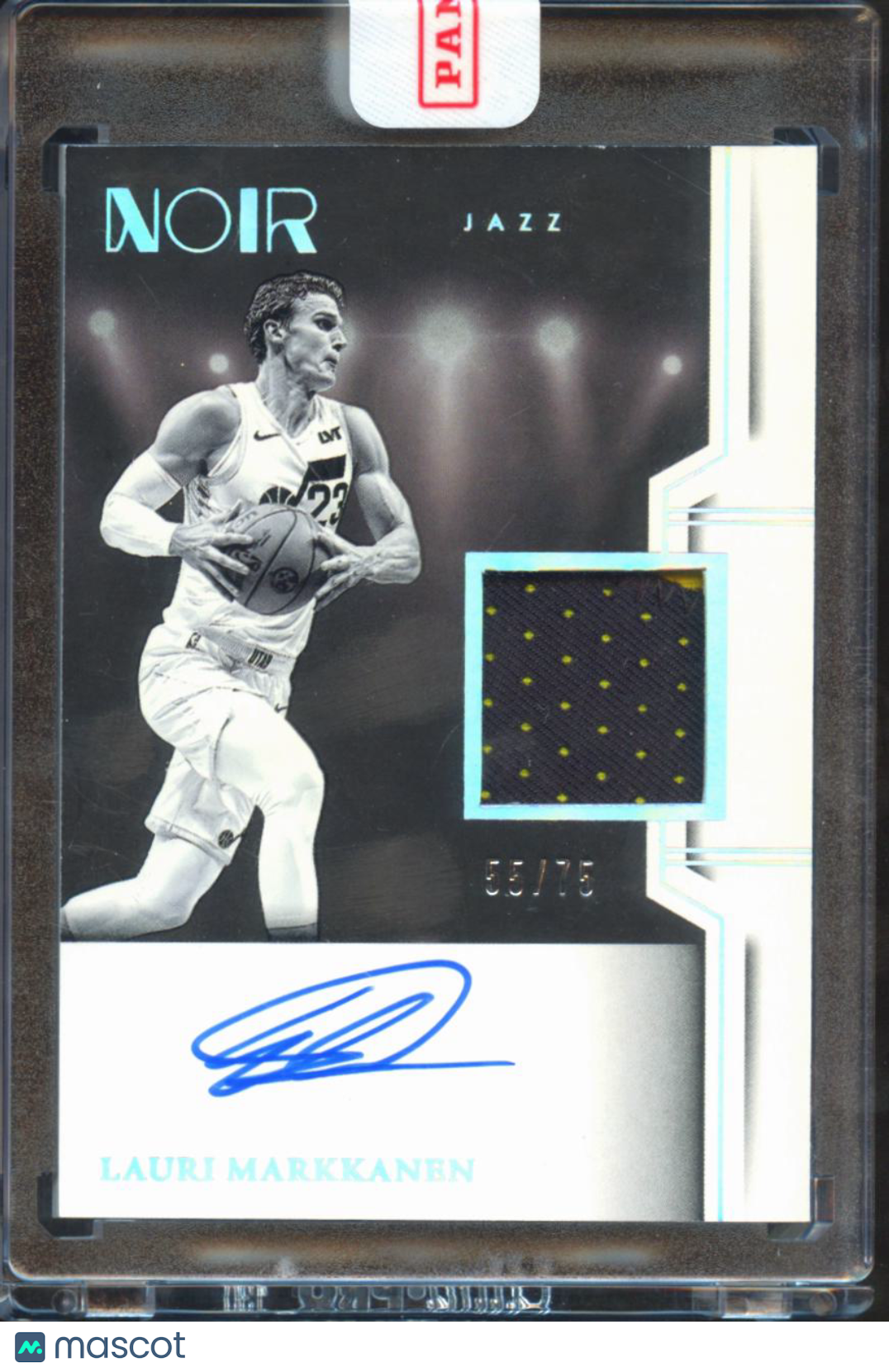 Lauri Markkanen 2024-25 Noir Auto Autograph Patch 55/75 Utah Jazz