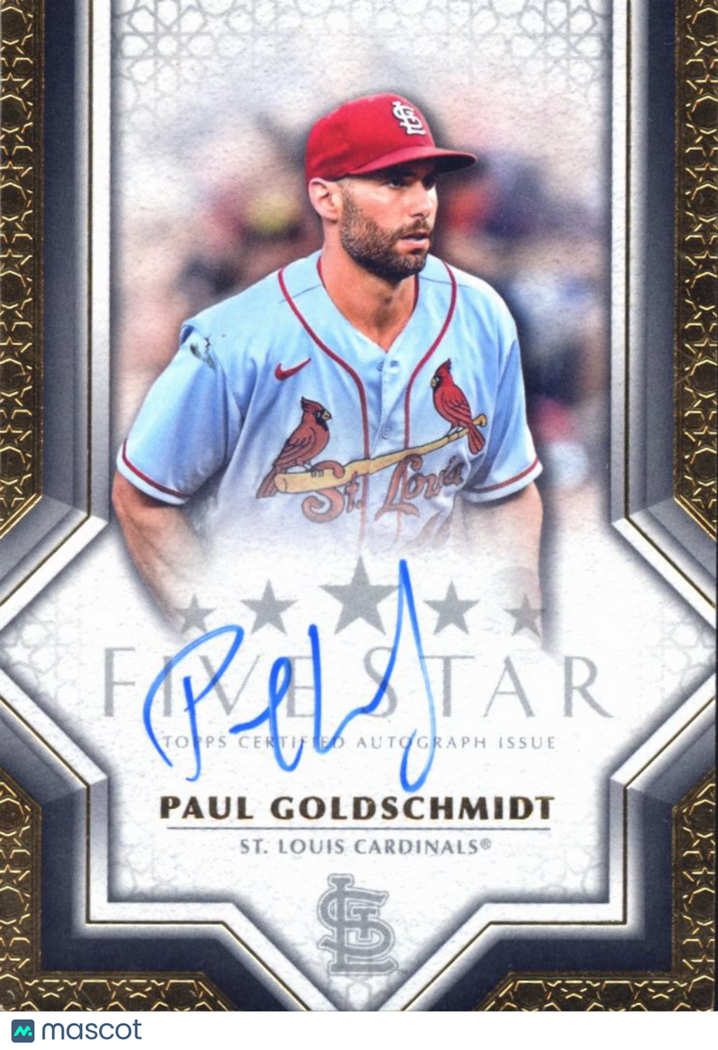 Paul Goldschmidt 2023 Topps Five Star Auto Autograph St. Louis Cardinals