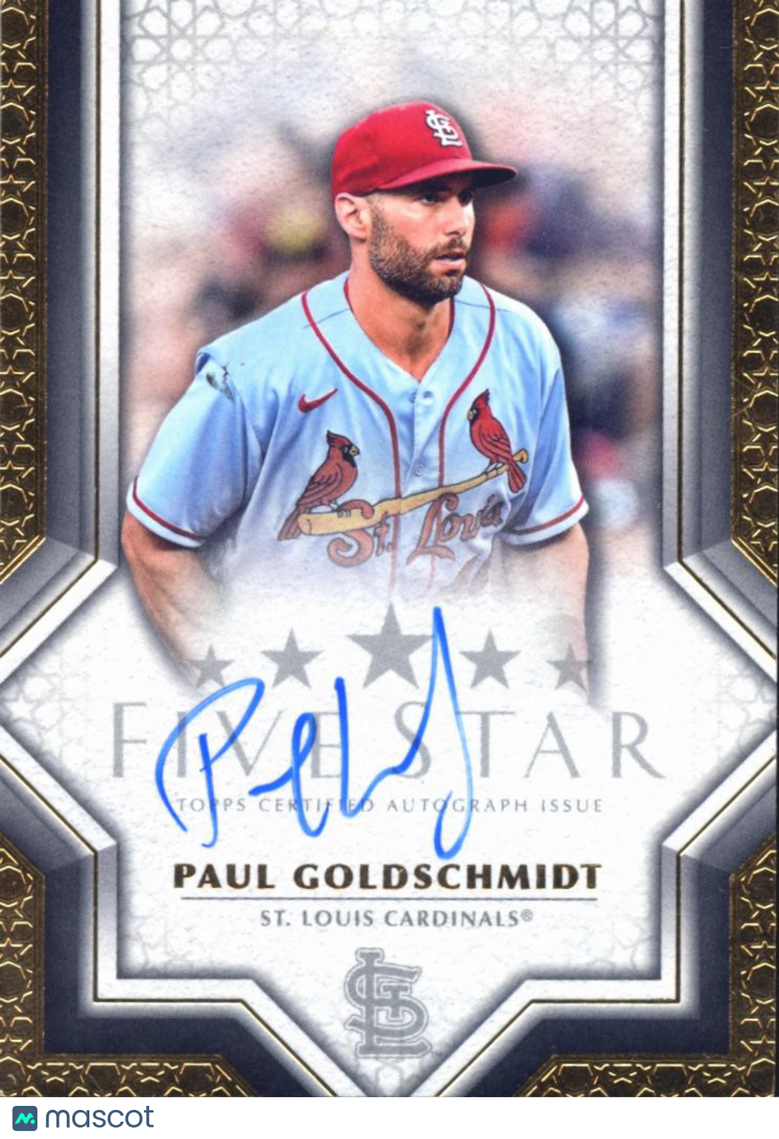 Paul Goldschmidt 2023 Topps Five Star Auto Autograph St. Louis Cardinals