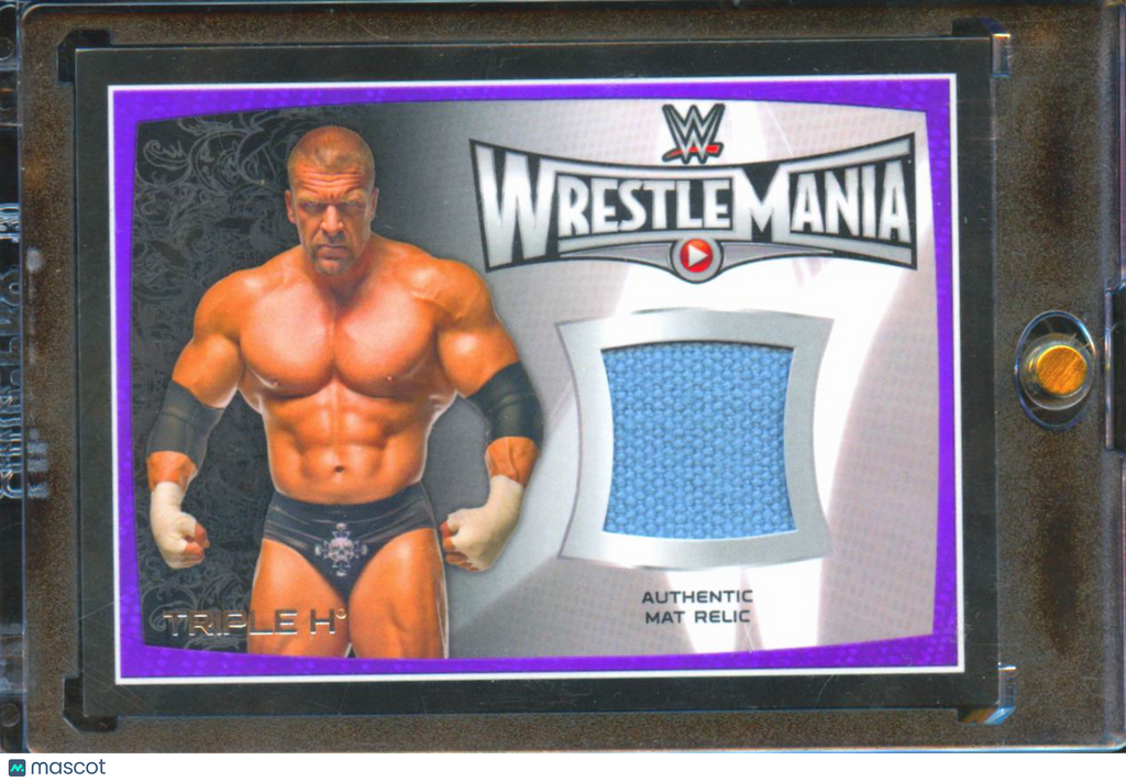 Triple H 2015 Topps WWE WrestleMania 31 Event-Used Relic Authentic Mat Relic