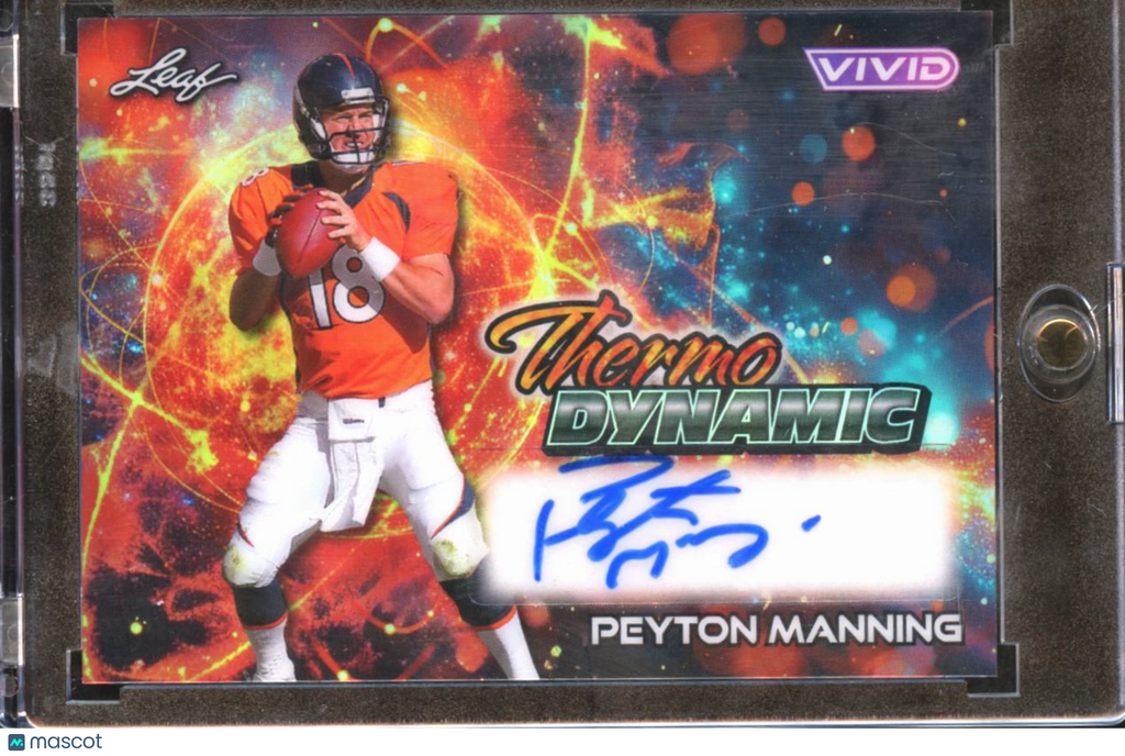 Peyton Manning 2025 Leaf Vivid Thermo Auto Autograph 2/5 Denver Broncos