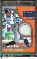 Aaron Judge 2026 Topps Game Used Base Orange RTB 8/25 New York Yankees