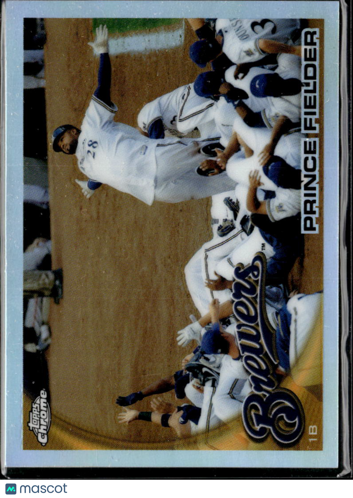 Prince Fielder 2010 Topps Chrome Refractor #1 Milwaukee Brewers