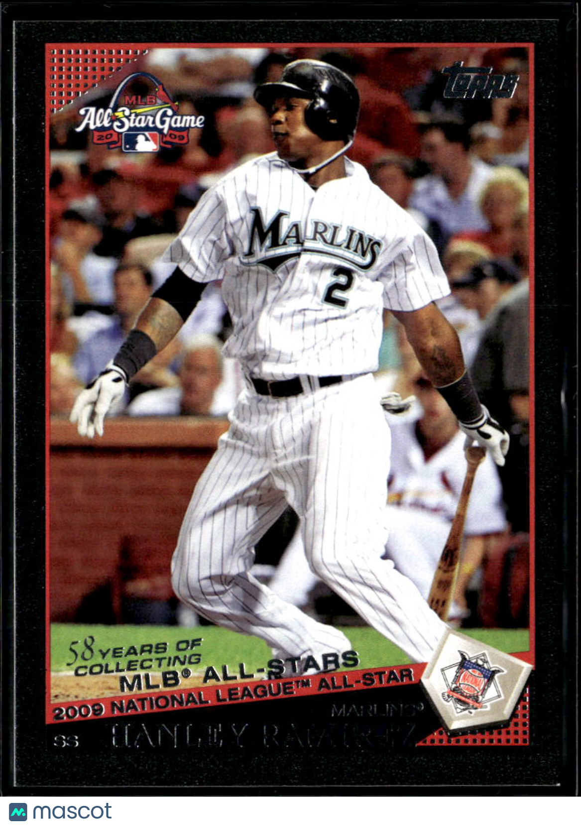 Hanley Ramirez 2009 Topps Black Parallel 10/58 #UH98 Florida Marlins