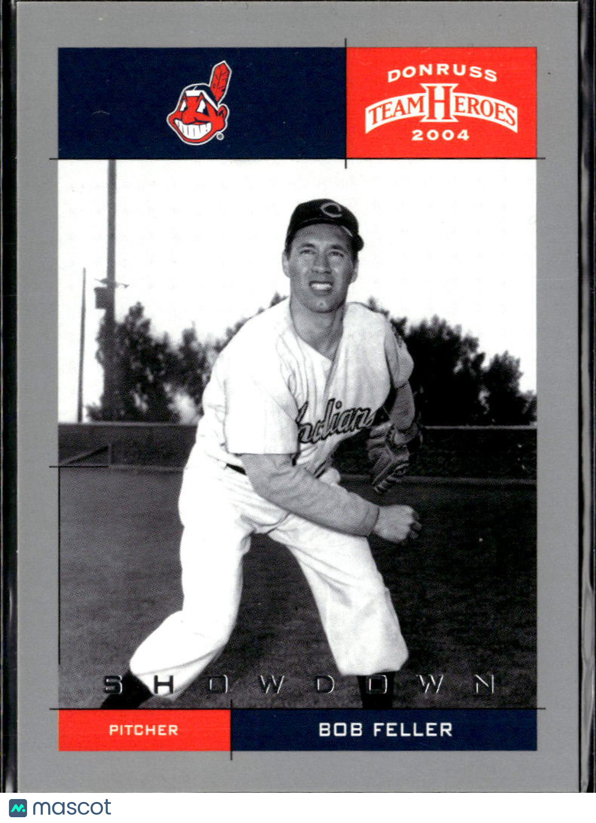 Bob Feller 2004 Donruss Team Heroes Showdown 20/50 Cleveland Indians