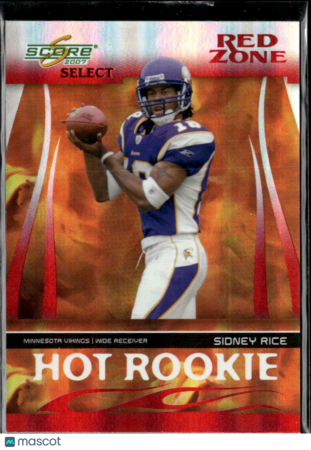 Sidney Rice 2007 Score Select Red Zone Rookie RC 2/25 Minnesota Vikings