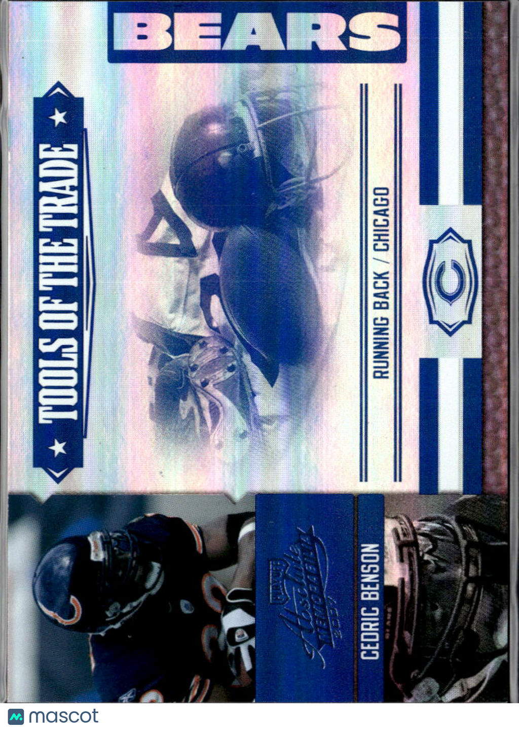 Cedric Benson 2007 Absolute Tools of the Trade Platinum 5/10 Chicago Bears
