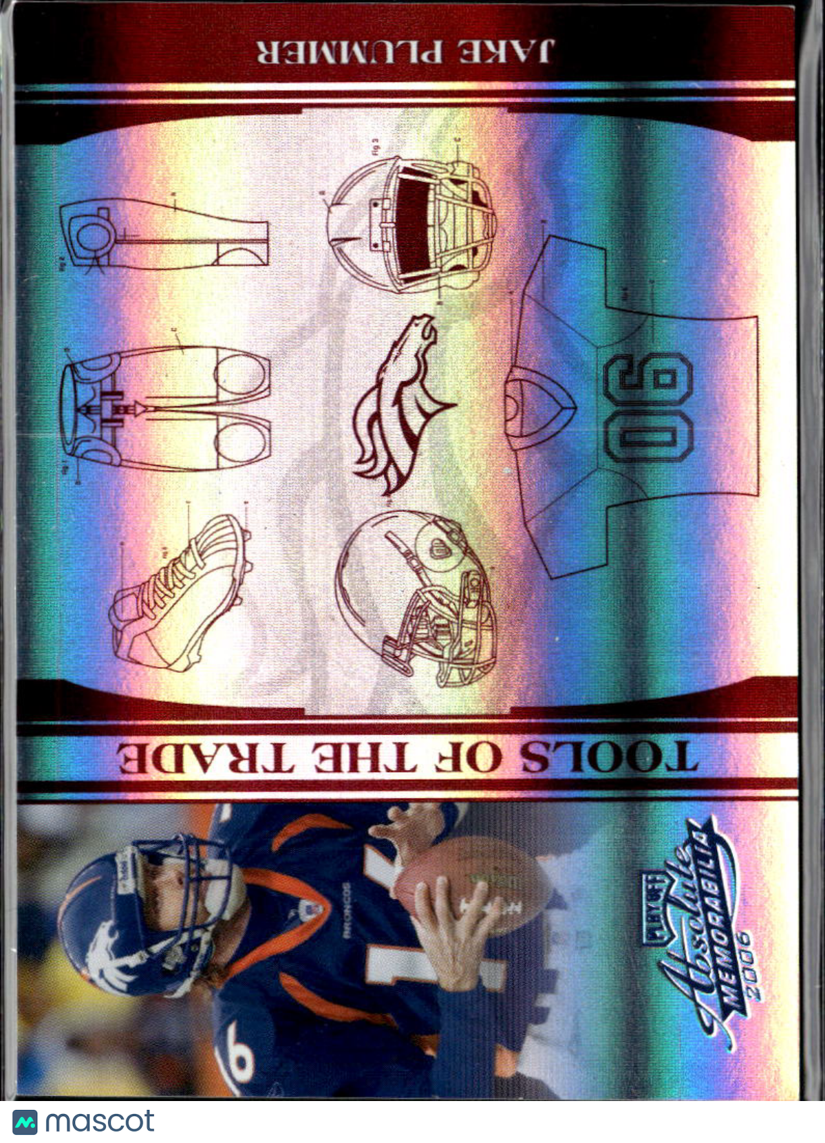 Jake Plummer 2006 Absolute Tools of the Trade Platinum 17/25 Denver Broncos