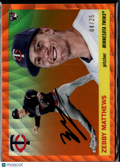 Zebby Matthews 2025 Topps Chrome Platinum Orange Wave RC 4/25 Minnesota Twins