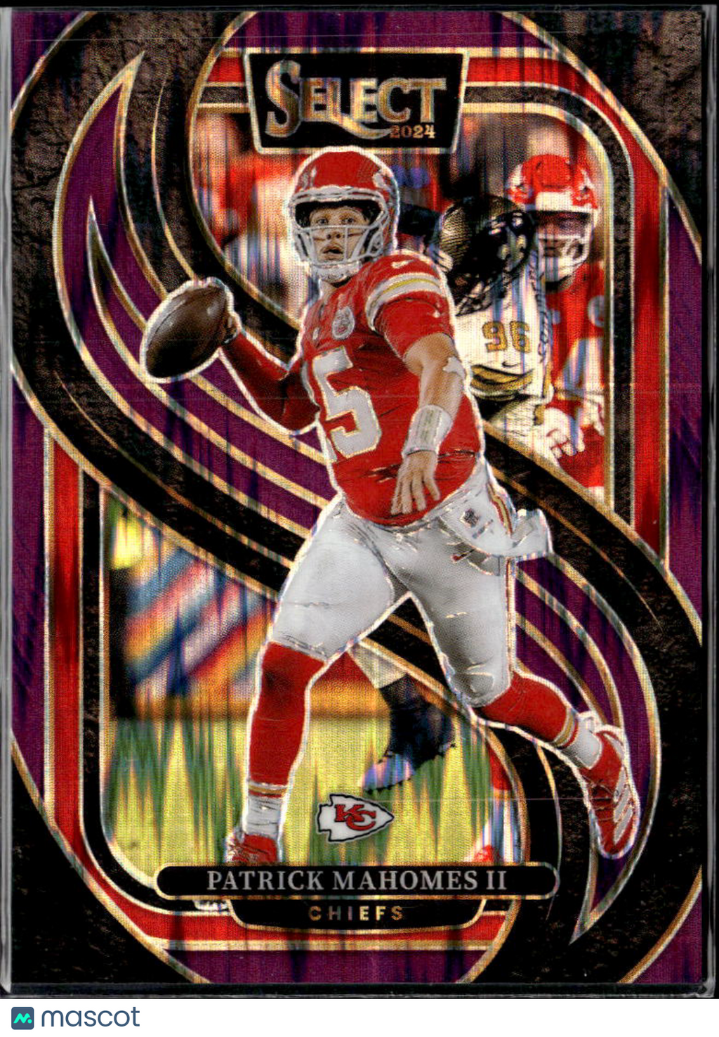 Patrick Mahomes II 2024 Select Purple Shock Prizm 88/360 Kansas City Chiefs