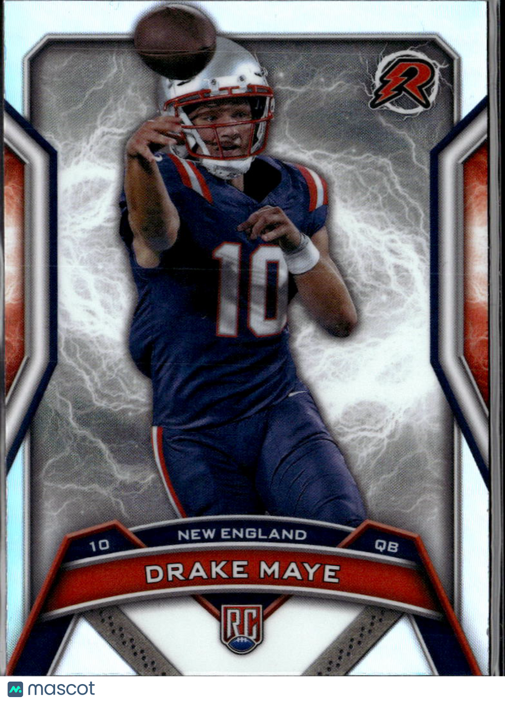 Drake Maye 2025 Topps Resurgence Rookie RC Refractor New England Patriots