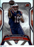 Drake Maye 2025 Topps Resurgence Rookie RC Refractor New England Patriots