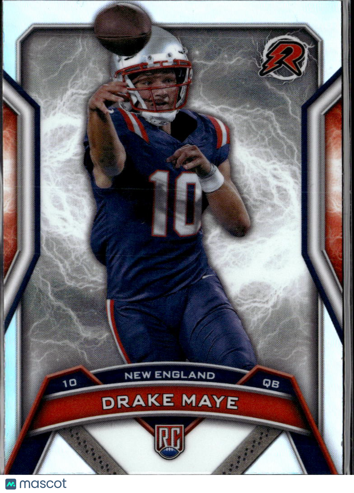 Drake Maye 2025 Topps Resurgence Rookie RC Refractor New England Patriots