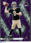 Tyler Shough 2025 Panini Mosaic Prizm RC Purple New Orleans Saints