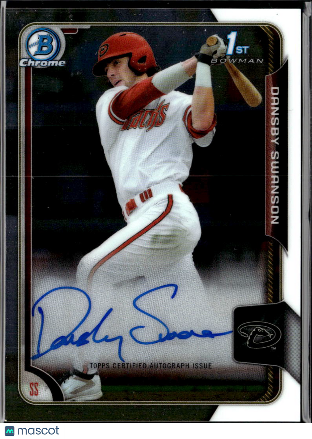 Dansby Swanson 2015 Bowman Chrome 1st Auto Autograph RC Arizona Diamondbacks