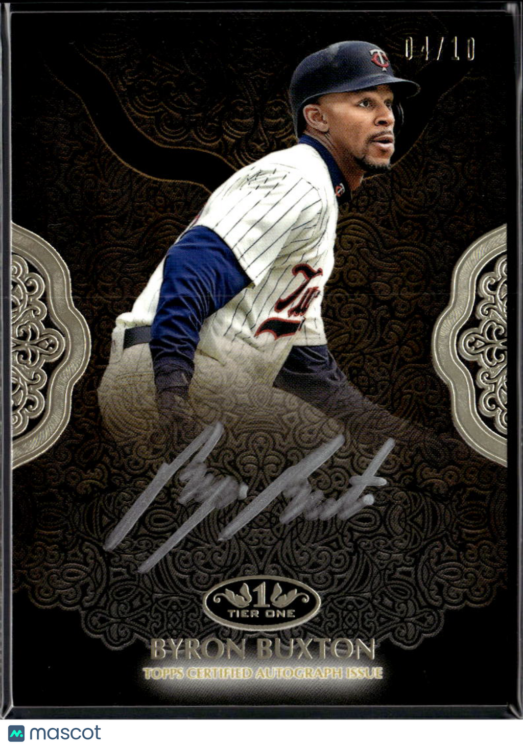 Byron Buxton 2019 Topps Tier One Auto Autograph 4/10 Minnesota Twins