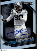 Julius Peppers 20265 Prizm Black Auto Autograph Silver Prizm Carolina Panthers