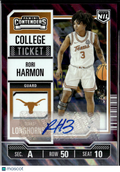 Rori Harmon 2025 Contenders College Auto Autograph RC 3/50 Texas Longhorns