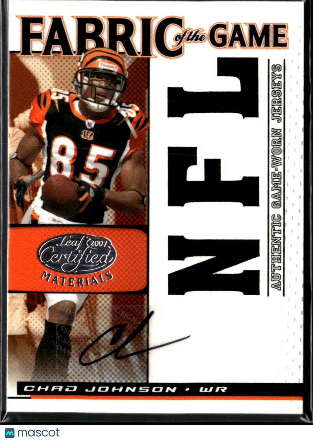 Chad Johnson 2007 Leaf Certified Auto Autograph Patch 2/10 Cincinnati Bengals