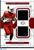 Trey Benson 2024 National Treasures Dual Jersey Patch RC 74/99 Arizona Cardinals