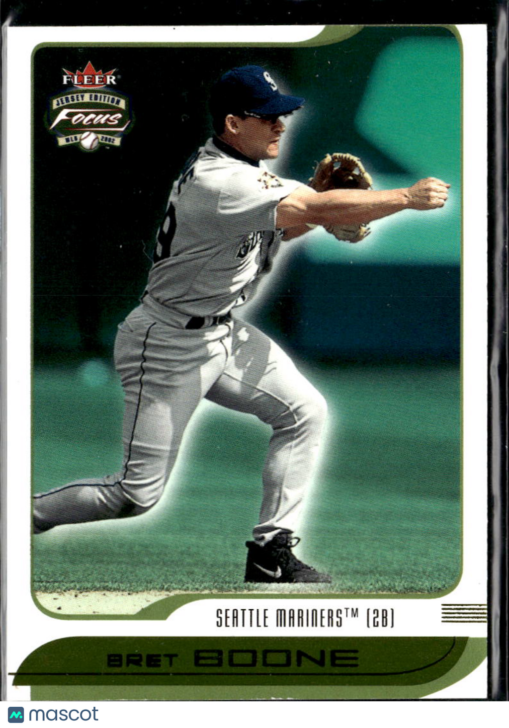 Bret Boone 2002 Fleer Focus Jersey Edition SSP 17/29 #167 Seattle Mariners