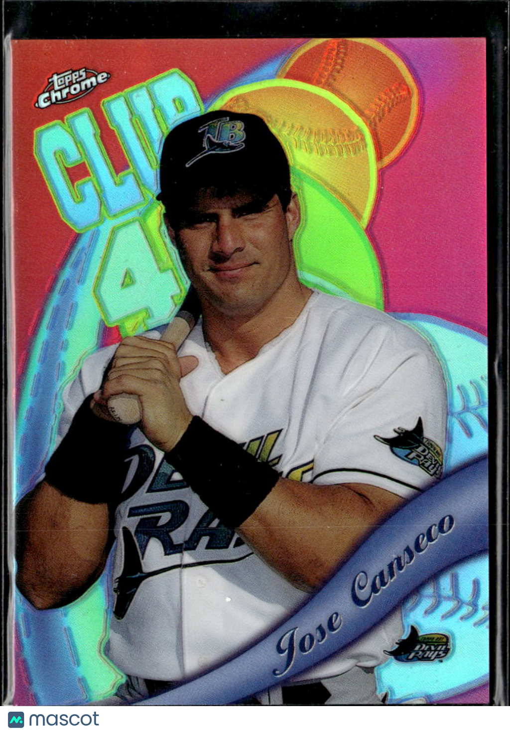 Jose Canseco 1999 Topps Chrome All-Etch Refractor Tampa Bay Devil Rays