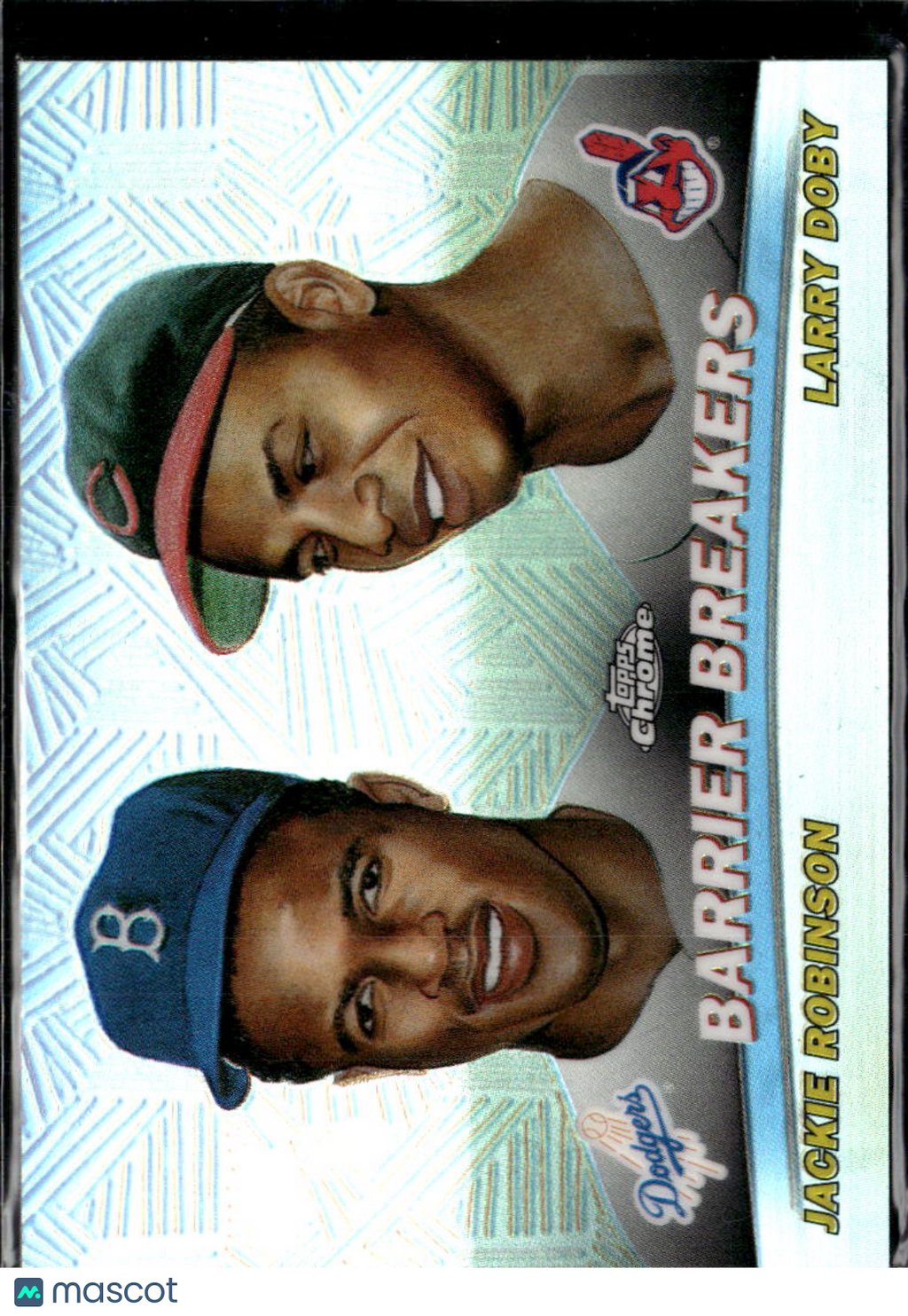 Larry Doby / Jackie Robinson 2001 Topps Chrome Barrier Breakers Refractor #TC20