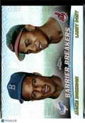 Larry Doby / Jackie Robinson 2001 Topps Chrome Barrier Breakers Refractor #TC20