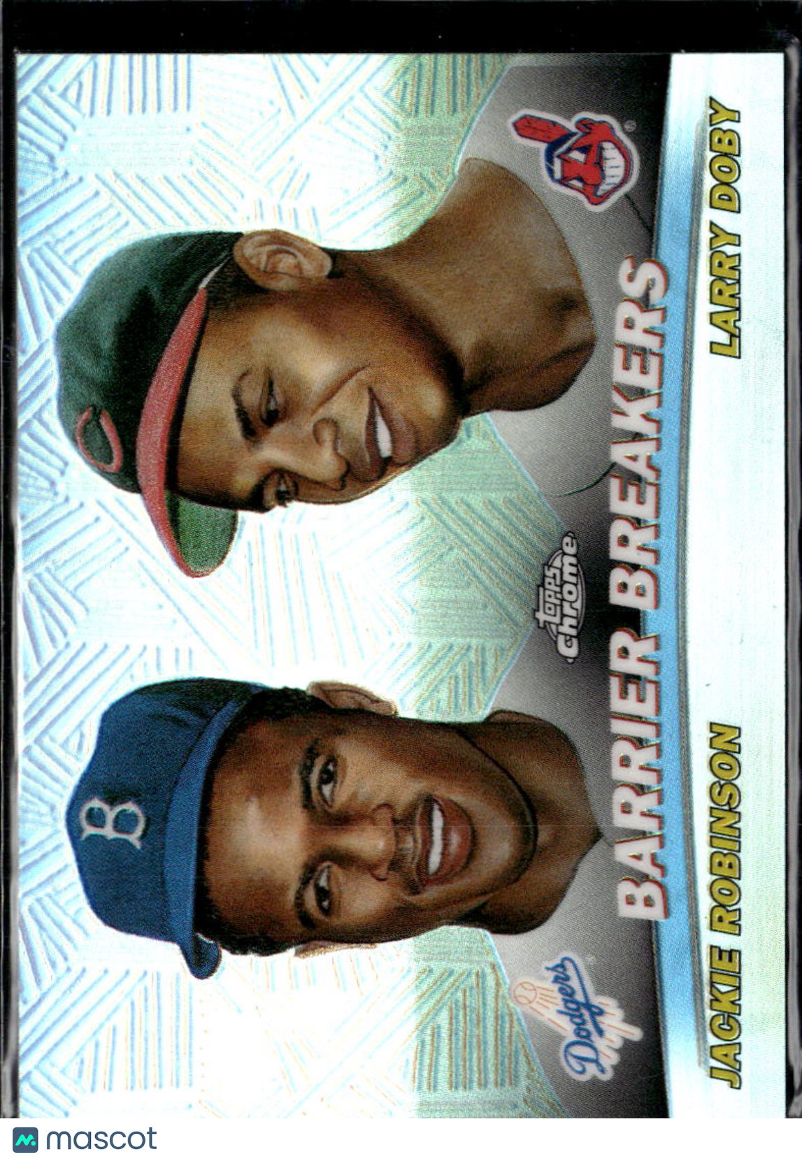 Larry Doby / Jackie Robinson 2001 Topps Chrome Barrier Breakers Refractor #TC20