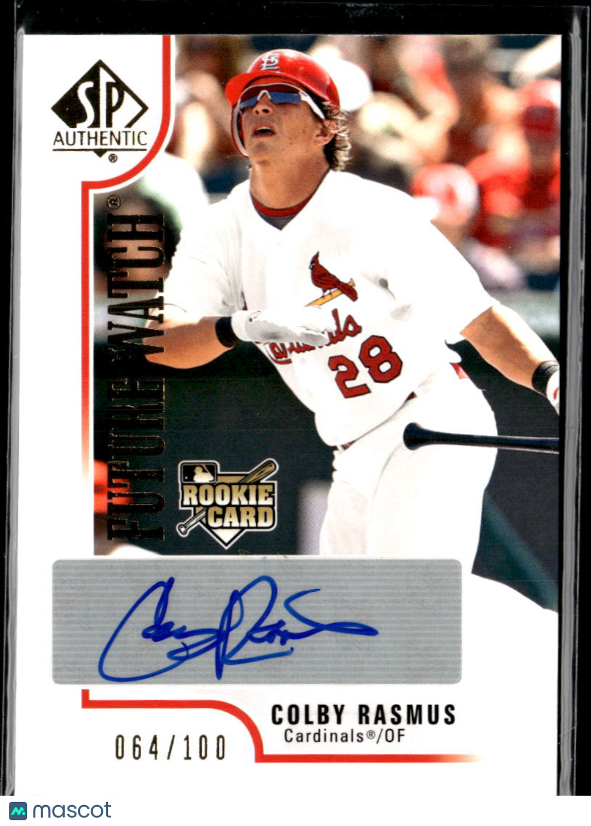 Colby Rasmus 2009 SP Authentic Future Watch Auto Autograph 64/100 Stl Cardinals