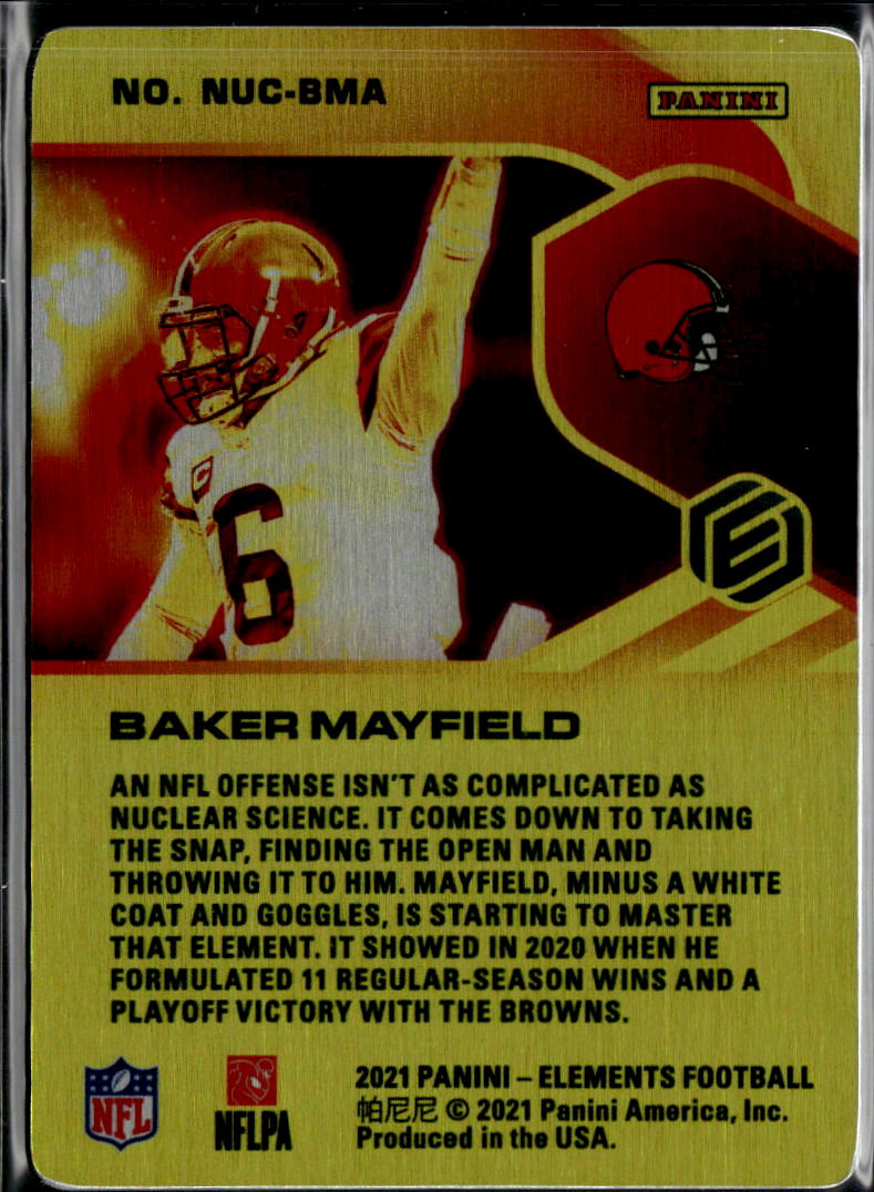 Baker Mayfield 2021 Elements Nuclear CASE HIT SSP Cleveland Browns