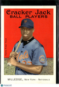 Lastings Milledge 2004 Topps Cracker Jack SSP SHORTPRINT RC Flipped Back Mets