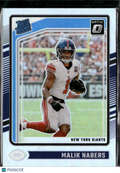 Malik Nabers 2024 Optic Rated Rookie RC Silver Holo Prizm New York Giants