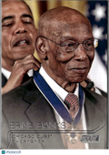 Ernie Banks 2015 Topps Stadium Club Barack Obama #13 Chicago Cubs
