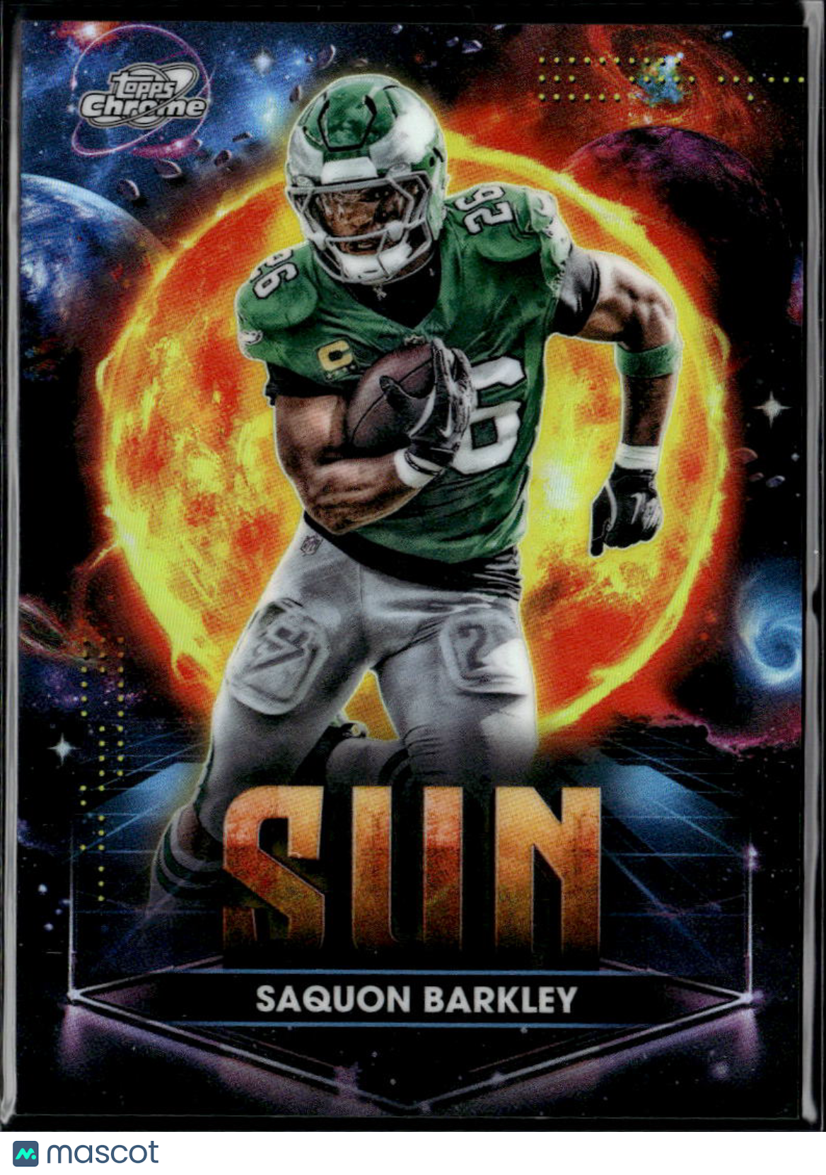 Saquon Barkley 2025 Topps Chrome Cosmic Sun SSP CASE HIT Philadelphia Eagles
